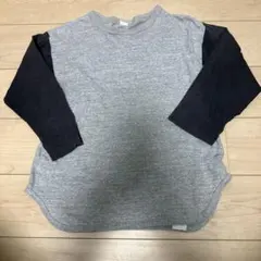 WAREHOUSE ウエアハウス 七分T M 無地　袖切替