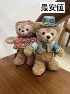 2015年イースター ダッフィー&シェリーメイ　ぬいぐるみバッチ タグ付き