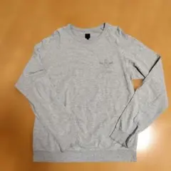 adidas グレー トレーナー Lサイズ