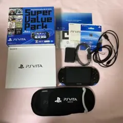 PSVita WiFiモデル blue/black 本体 付属品