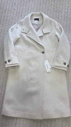 green label スタンドカラー コート(SH-36)(オフホワイト)