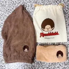 m*n様 新品　Monchhichi ポーチ ヘアバンド　ヘアキャップ付き モン