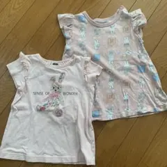 UNIQLOミッフィー＆センスオブワンダーフリルTシャツ 90cm 2枚セット