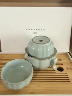 Y）【共箱付】抹茶碗 大田垣蓮月作 「山里は」の歌（手書き茶碗