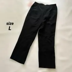 新品未使用✨ブラック スラックス パンツ　L レディース　裏地付き