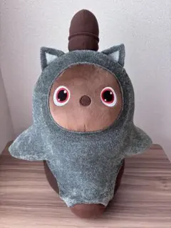 LOVOT服　ねこみみニット　ロシアンブルー（メランジグレー） しっぽ無しタイプ