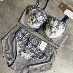 新品　ワコール　ウイングレシアージュ　ブラジャーショーツセット　E75 LLのサムネイル