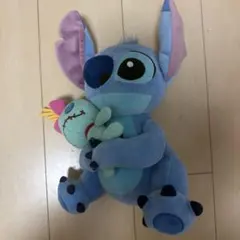 ルーベンのパペットを持ったスティッチのぬいぐるみ リロ&スティッチ
