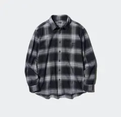 ユニクロ フランネルシャツ チェック L