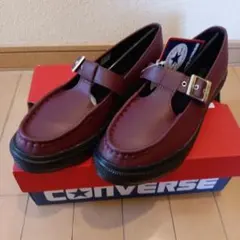 CONVERSE Tストラップシューズ ボルドーのサムネイル