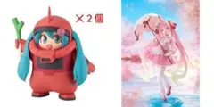 【限定値下げ！新品未開封】シャアザクぐるみ✕２個　桜ミク　初音ミク　まとめ売り