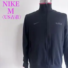 ナイキ × レブロン トラックジャケット ジャージ M 黒 刺繍ロゴ　US古着