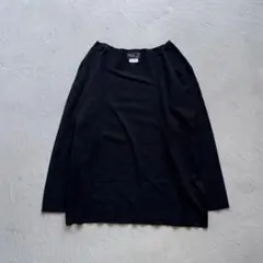 00s agnes b. homme black l/s ドロップショルダー 黒