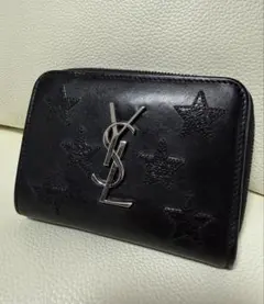 【希少/クリーニング済み】SAINT LAURENT 星柄 二つ折り財布
