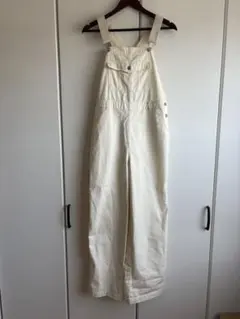 ホワイト デニム オーバーオール WEGO