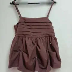 新品☆アベイルRag Out ラグアウト☆パール付き　バルーンビスチェ　Mワインのサムネイル