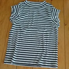 最終値下げ！美品リブボーダーカットソー