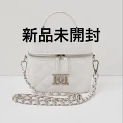 Darich キルティングスクエアミニバッグシルバー WHT