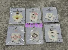 サンリオ パイルワッペン 6枚セット コンプリート ふわふわスノー セリア