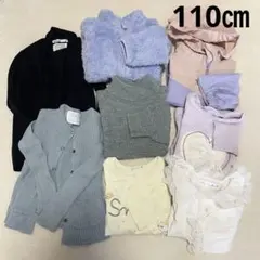 女の子まとめ売り　パーカー　フリース　カーディガン　セーター　ブラウス　110㎝