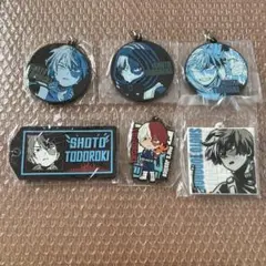 ヒロアカ　轟焦凍 ラバーキーホルダー 6個セット　ラバーチャーム　ラバチャ