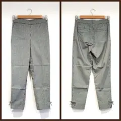 【クチュールブローチ】リボンハイパーストレッチパンツ【ブラック】のサムネイル