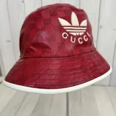 GUCCI × adidas グッチ アディダス バケットハット レッド