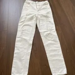 riendaリエンダダメージジーンズデニムホワイト24