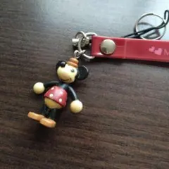 ディズニーミニーマウス　ヴィンテージ風キーホルダー