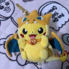 ポケモンセンター限定 メガリザードンX Yポンチョを着たピカチュウ