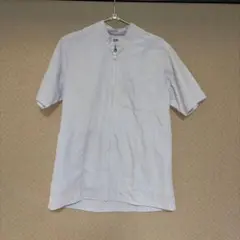 美容学生半袖白衣 ジッパー付き