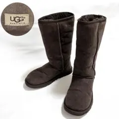 UGG アグ オーストラリア ムートンブーツ ロング ブラウン 23cm ボアのサムネイル