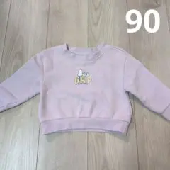 GAP スヌーピー トレーナー 　ラベンダー色90