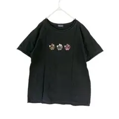 ドラッグストアーズ 半袖Tシャツ デザイン刺繍 ぶた 綿100%