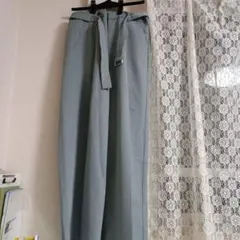 ワイドパンツ ベルト付き