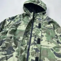 90s ミリタリージャケット　迷彩　リップストップ