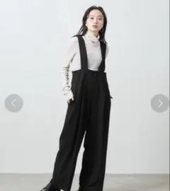 MARW UNITED ARROWS ブラックサロペットパンツ