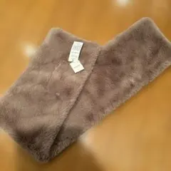 新品　ファーマフラー　フェイクファー