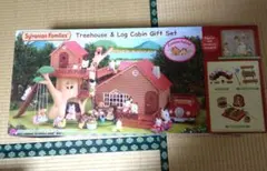シルバニアファミリー　Treehouse &Log cabin gift set