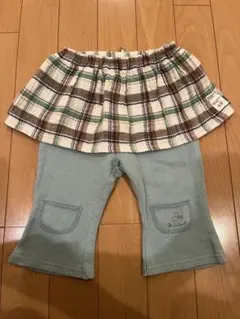 日本製 KP ニットプランナー チェック スカッツ 90サイズ