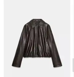 【完売品】ZARA フェイクレザーボンバージャケット　S