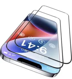 iPhone 14 Plus 13promax 用 ガラスフィルム 2枚セット