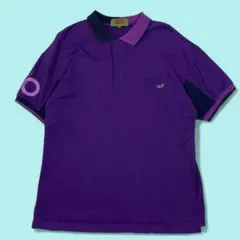 ○EVISU エヴィス カモメ ブラック 半袖 ポロシャツ トップス XL 