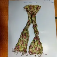 【古着】花柄ストール 春夏用