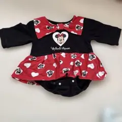 ミニー ロンパース 80cm ディズニー 女の子 ワンピース風