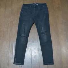 ZARA ダメージ加工 スキニージーンズ
