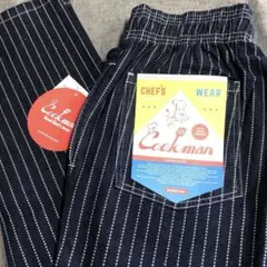 クックマン シェフパンツ Wabash Denim ウォバッシュデニムストライプのサムネイル