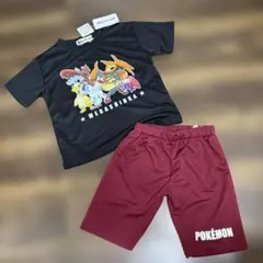 ポケットモンスター　新品タグ付き　110㌢　メッシュ　半袖シャツ上下セット