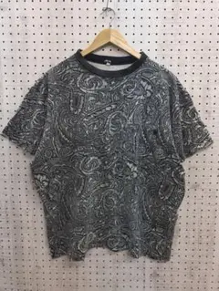 80’s 初期 OLD STUSSY USA製 古着 黒タグ 総柄 Tシャツ
