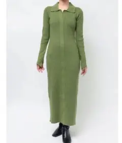 LAGUNAMOON カラーネックタイトニットワンピース